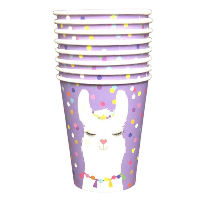 Llama Paper Cups 8pk