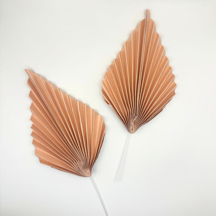 Paper Fan Cake Topper 2pc - Peach