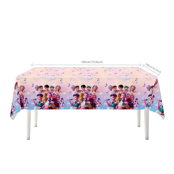 KPop Demon Hunterz Birthday Tablecover 1pk