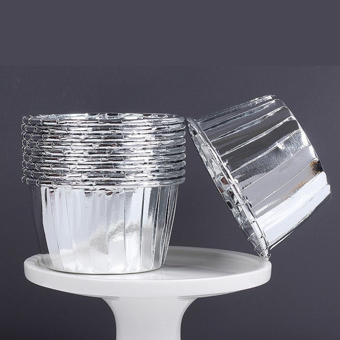 Foil Baking Cup 50pk - Silver