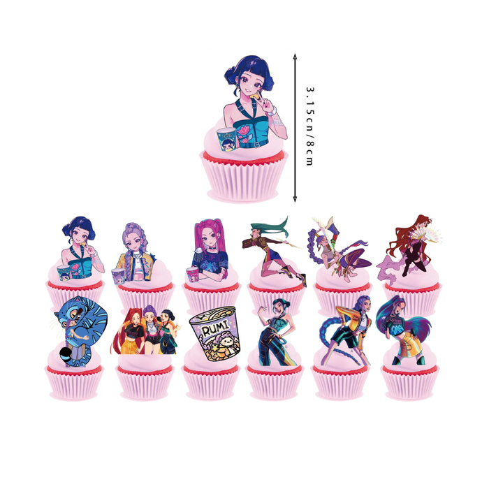 KPop Demon Hunterz Cupcake Toppers 25pk