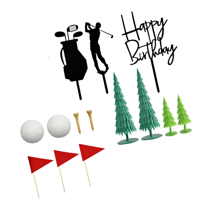 Golf Cake Topper Set 14pc