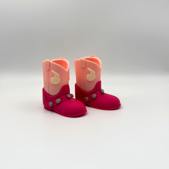 Cake Topper Figurine - Pink Cowboy Boot