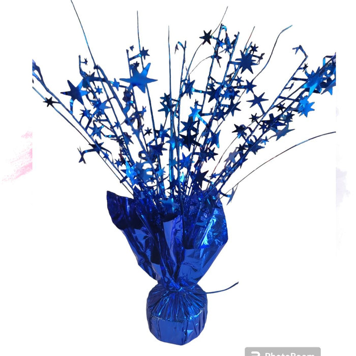 Foil Spray Centerpiece - Blue