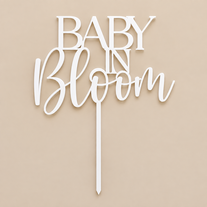 Baby In Bloom Cake Topper - Sweet Celebrate