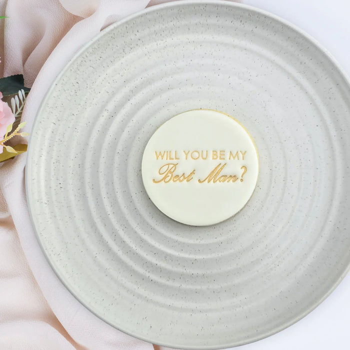 Will You Be My Best Man? Embosser 60mm