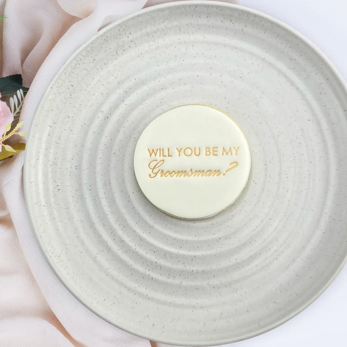 Will You Be My Groomsman? Embosser 60mm