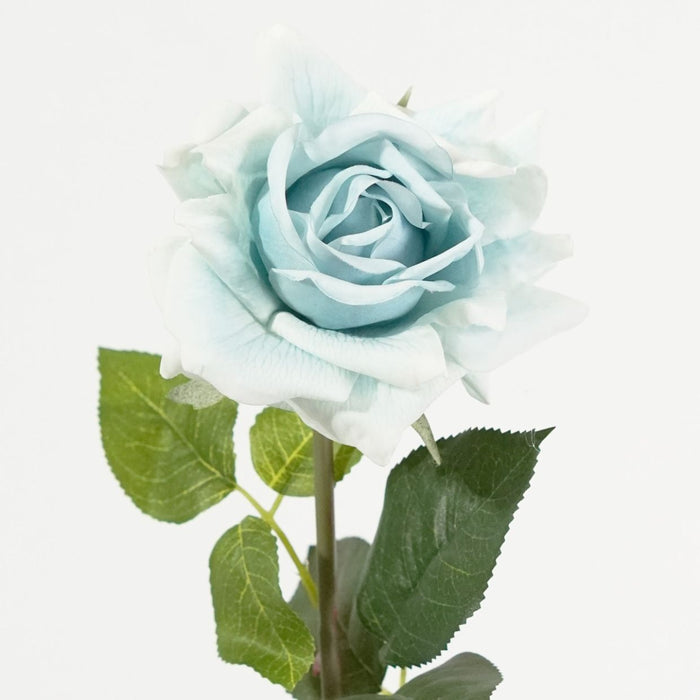 Bella Tea Rose Stem (Baby Blue) Natural Touch