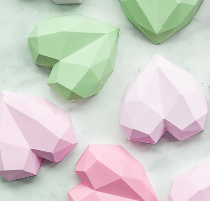 Silicone Mould - GEO HEARTS
