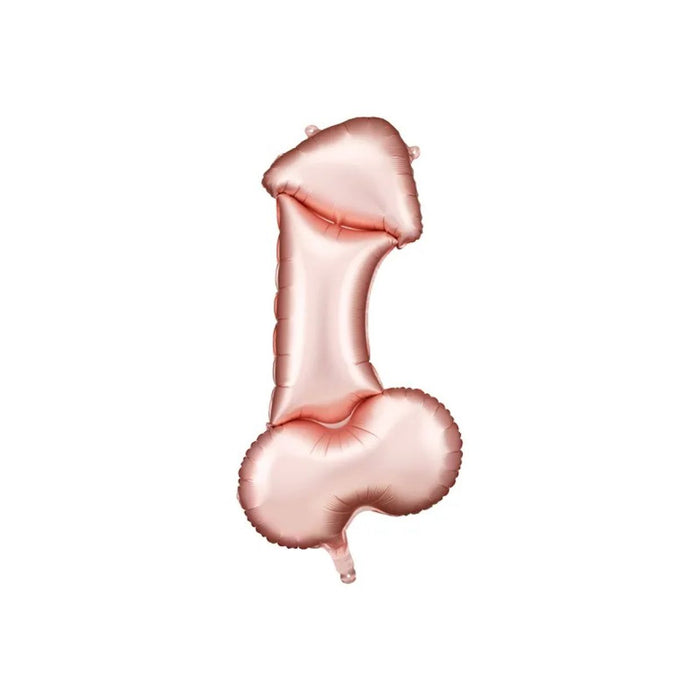 Party Deco Foil Round 112cm (44") Rose Gold Penis