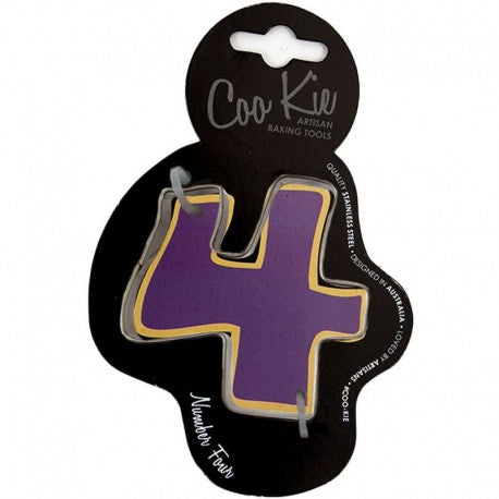 Coo Kie NUMBER 4 Cookie Cutter