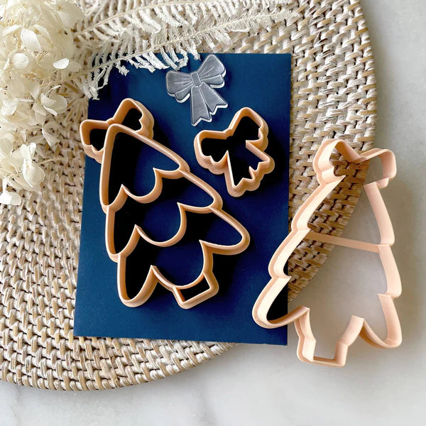 Christmas Tree Cutter & Debosser Set (Little Biskut)