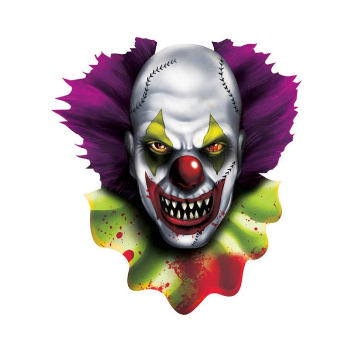 Creepy Carnival Clown Cutout 1pc