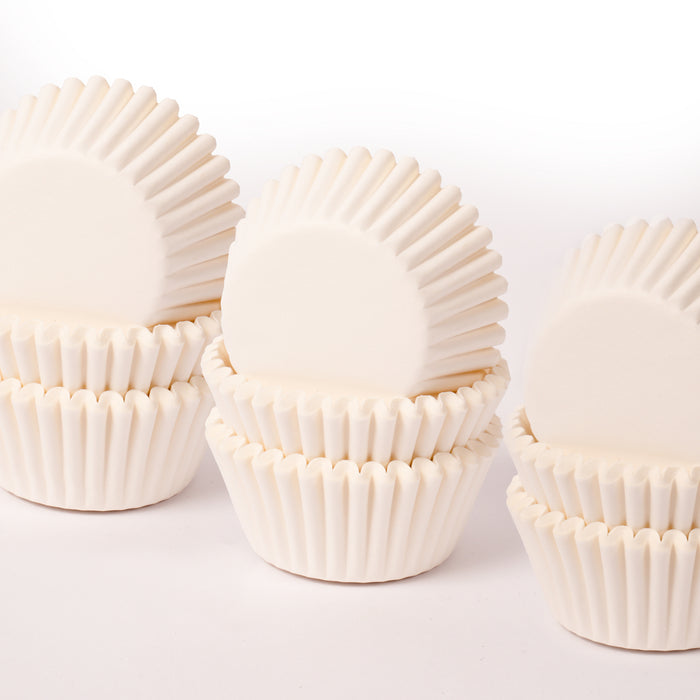 Mini WHITE Greaseproof Paper Baking Cups (50 pack) - 35mm Base