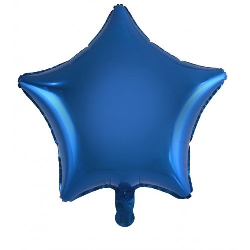 45cm Dark Blue Star Shaped Foil Balloon