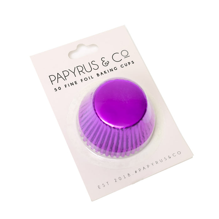 Medium PURPLE Foil Baking Cups (50 pack) - 44mm Base