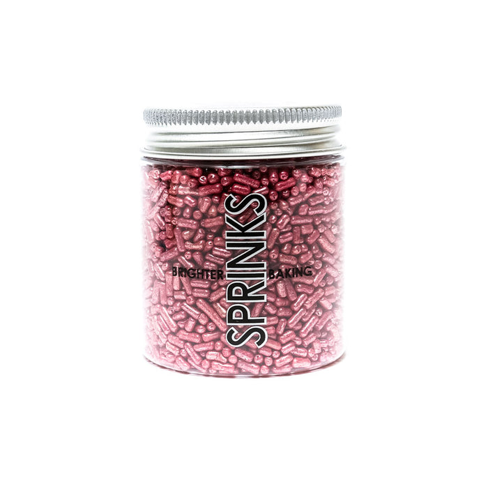 METALLIC PINK Jimmies 1mm (85g) - by Sprinks