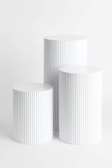 White Ripple Plinth Hire