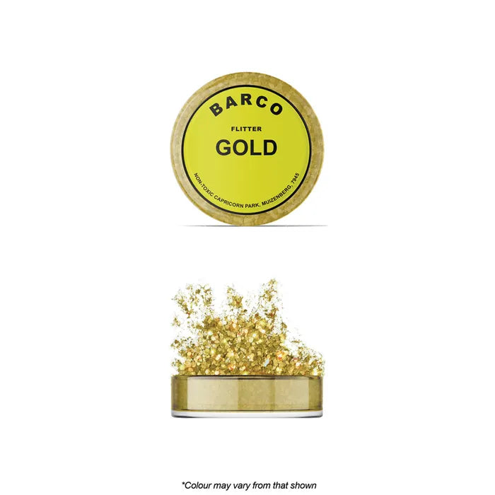 Barco Flitter Glitter Non Toxic 10ml - Gold Hologram