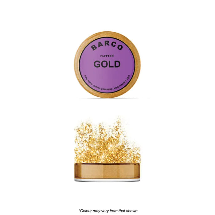 Barco Flitter Glitter Non Toxic 10ml - Gold