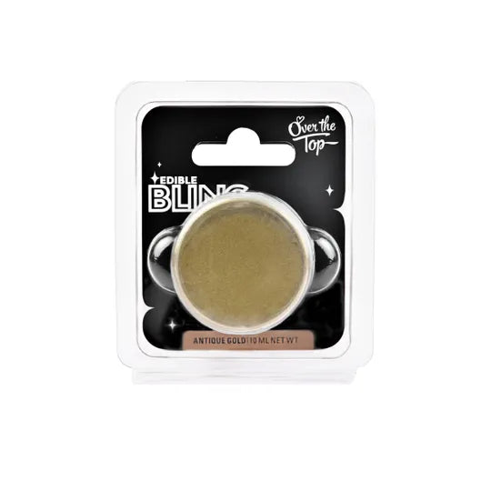 Over the Top Edible Bling Antique Gold Lustre Dust 10ml