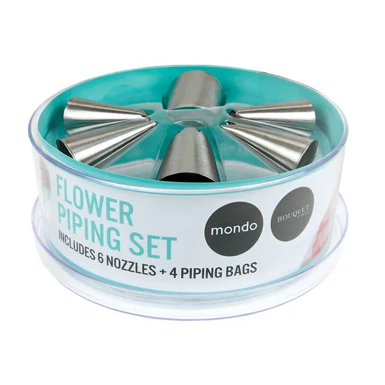 Mondo Flower Piping Set 10pc