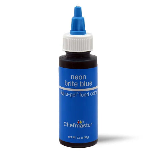 Chefmaster Liqua-Gel Neon Blue 2.3oz (65g)