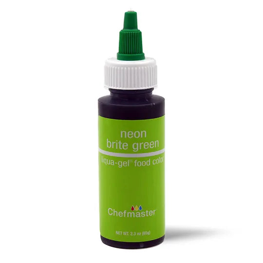 Chefmaster Liqua-Gel Neon Green 2.3oz (65g)