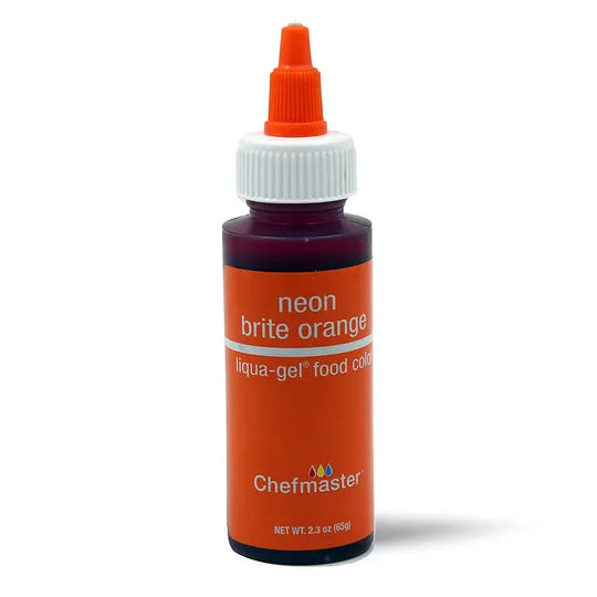Chefmaster Liqua-Gel Neon Orange 2.3oz (65g)