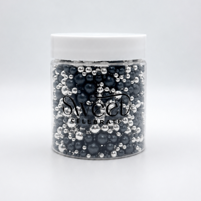 Black & Bling Sprinkles 100g - Sweet Celebrate