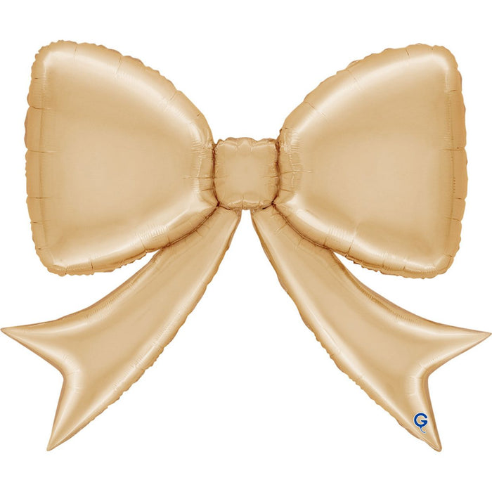 Gold Bow Foil Balloon 104cm