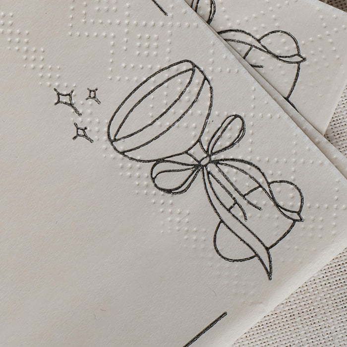 Black and White Cocktail Napkin 16pk Ginger Ray