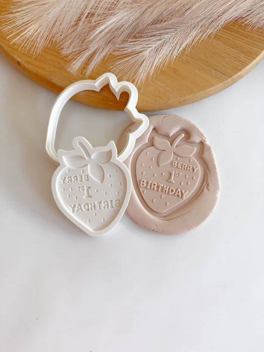 Berry First Birthday Debosser And Cutter