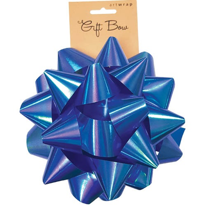 Jumbo Big Gift Bow Iridescent Blue