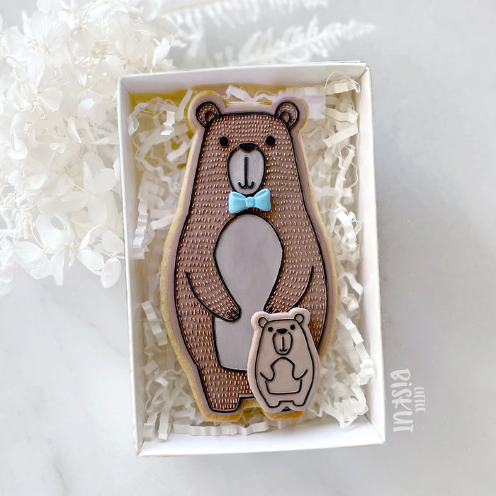 Bear and Cub Cutter & Debosser Set (Little Biskut Level Up!)