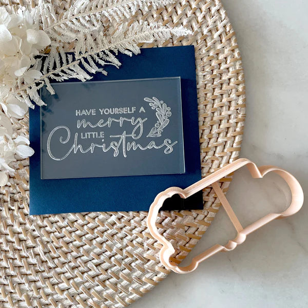 Have Yourself A Merry Little Christmas Cutter and Debosser Set (Little Biskut)