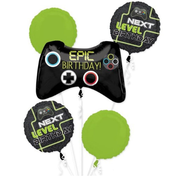 Level Up Gaming Foil Balloon Bouquet