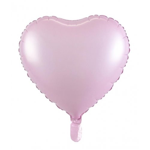 Matt Pink Heart Shaped Foil Balloon