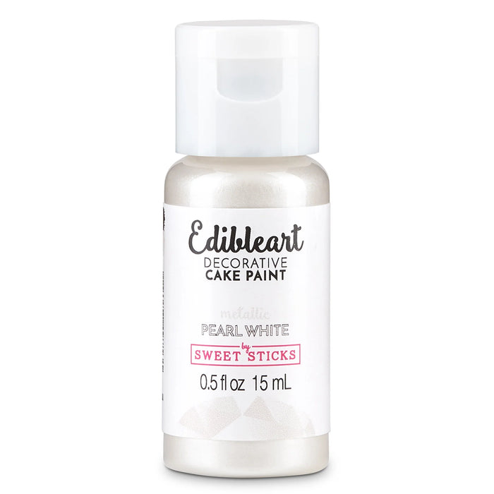 Metallic Pearl White Edible Paint 15ml