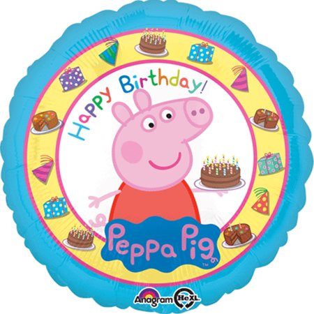 18inch Foil Balloon - Peppa Pig Happy Birthday