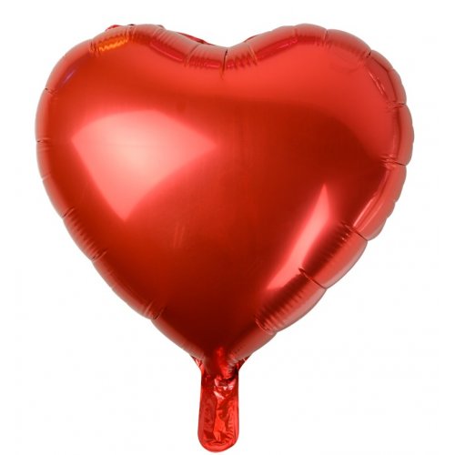 45cm Red Heart Shaped Foil Balloon