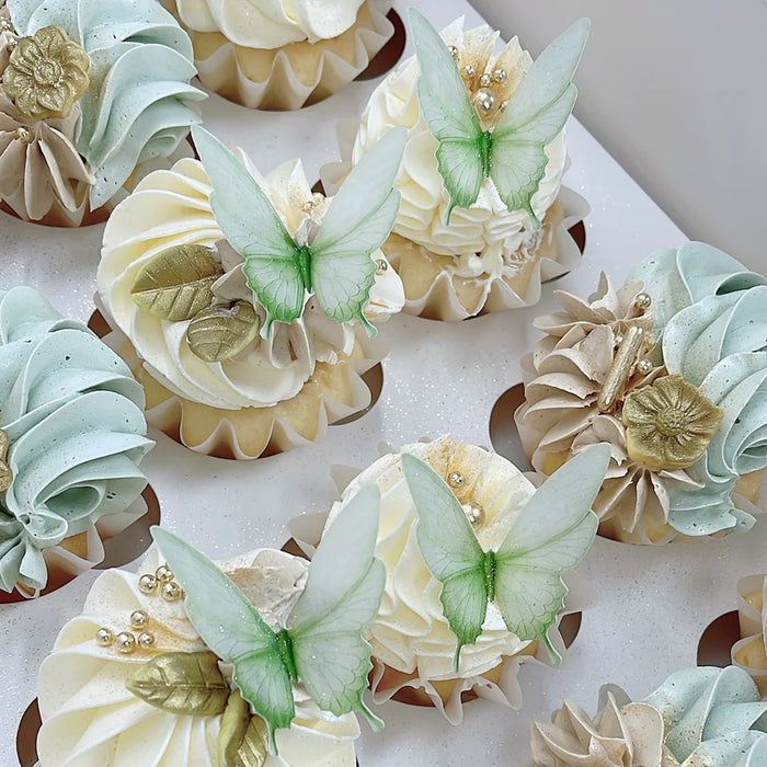 Wafer Paper Butterflies Moreish Signature Range - Apple Green 15 Pack
