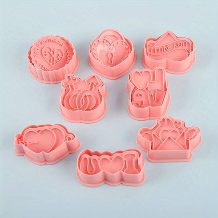 Assorted Valentines Cookie Cutters Set 8pc