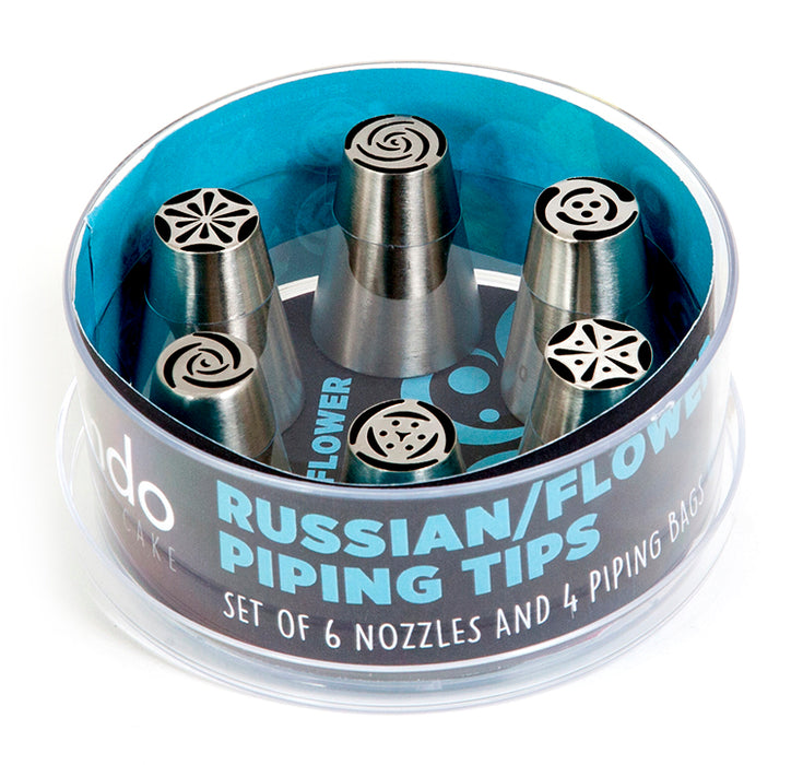 Russian/Flower Piping Tip 10pce Set by Mondo