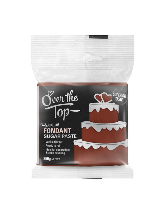 Over The Top Fondant Brown 250g