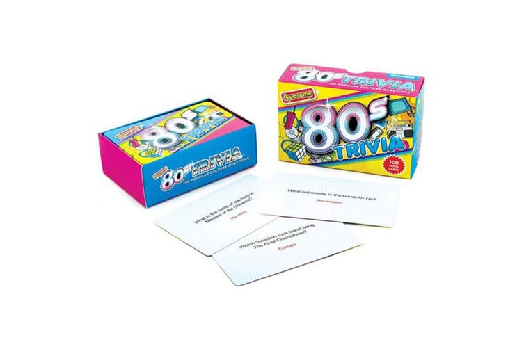 Awesome 80s Trivia Card Game