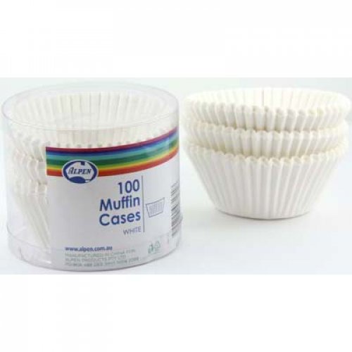 Muffin Cases White (55x29.5mm) - 100pk