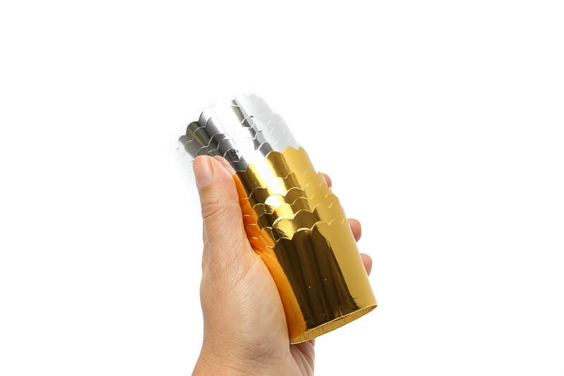 Gold Foil Card Baking Cups 25pk