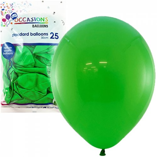 Emerald Green 30cm Balloons 25pk