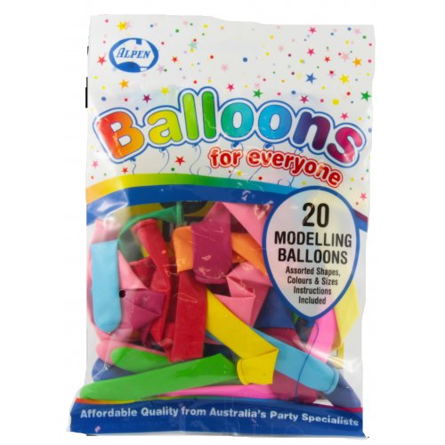 Modelling Balloons with instructions 20pk
